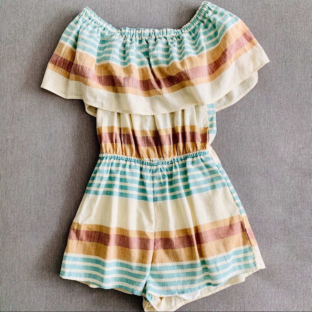 Summer Colorful off the shoulder romper/playsuit